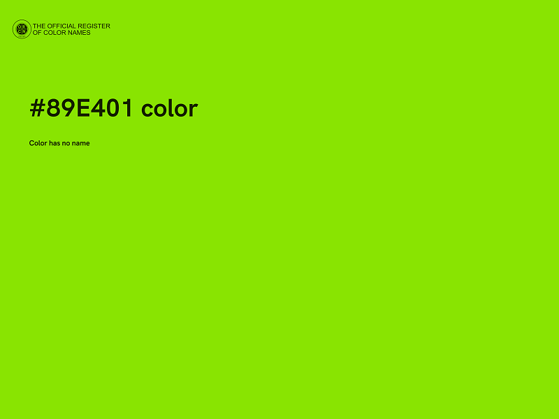 #89E401 color image