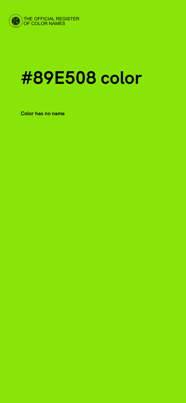 #89E508 color image