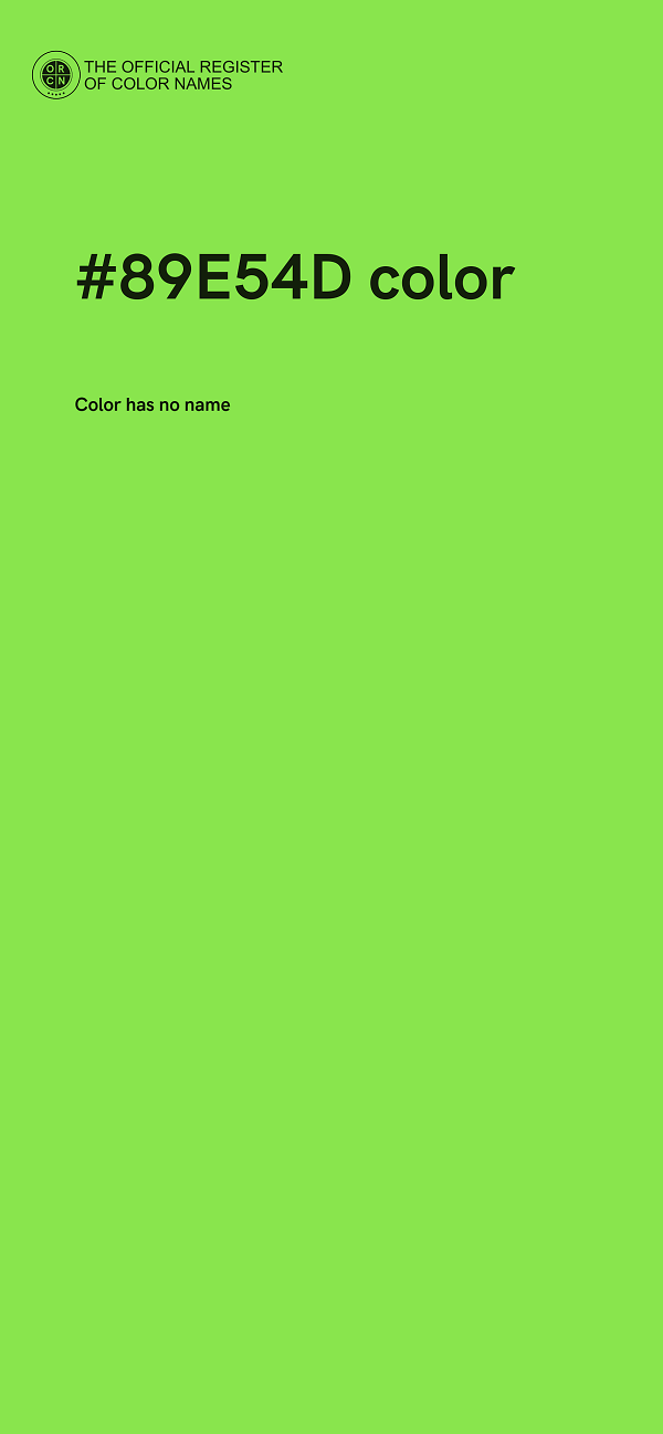 #89E54D color image