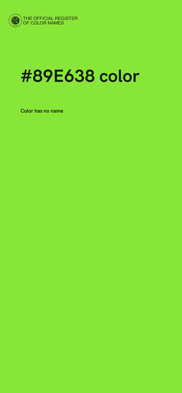 #89E638 color image
