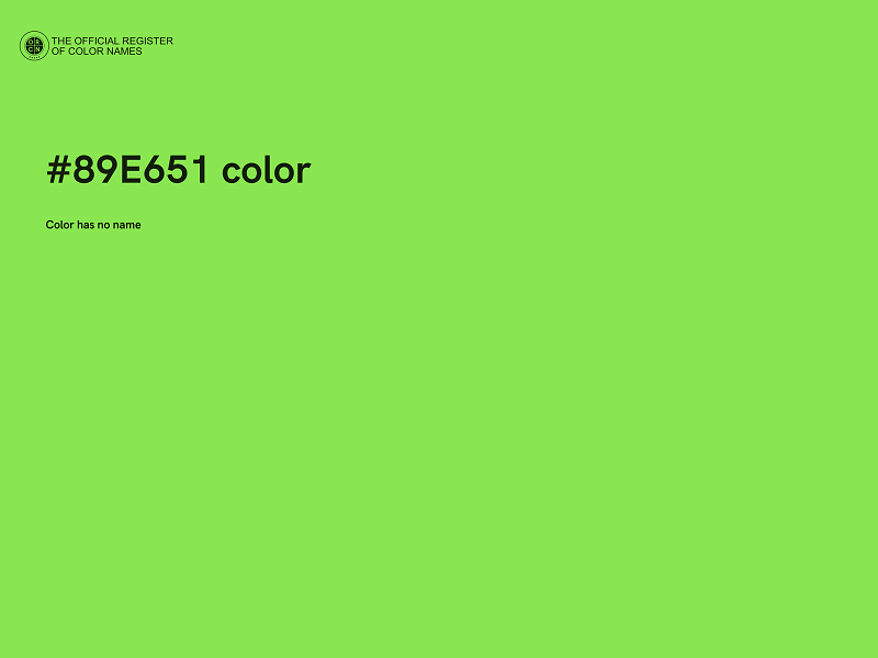 #89E651 color image