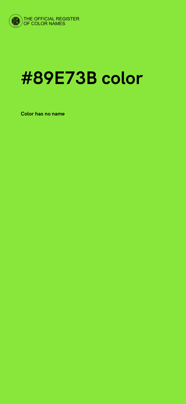 #89E73B color image