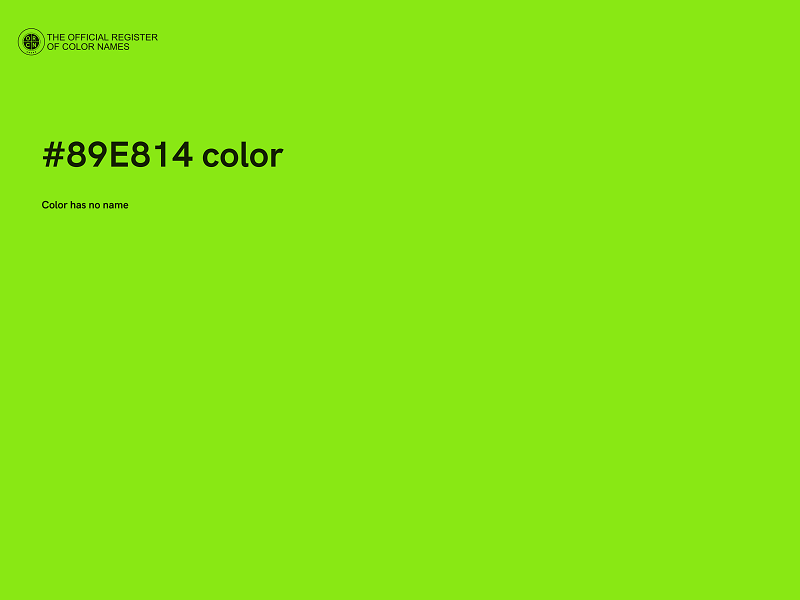 #89E814 color image