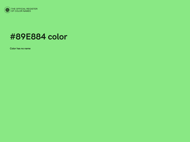 #89E884 color image