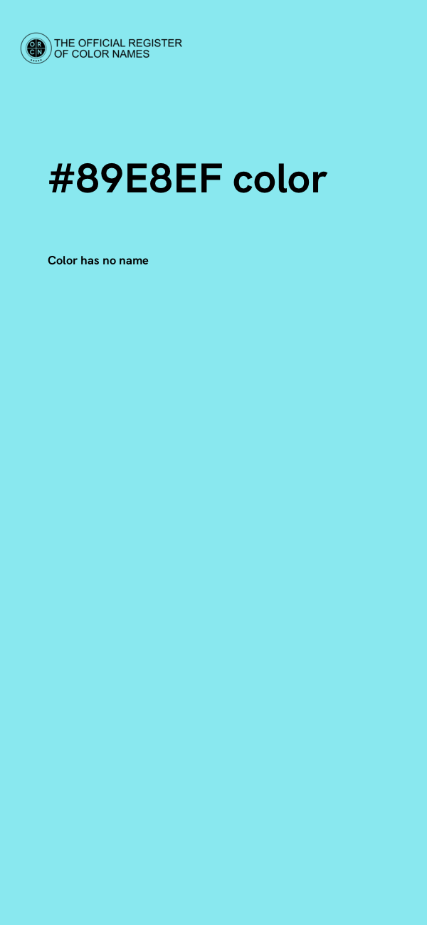 #89E8EF color image