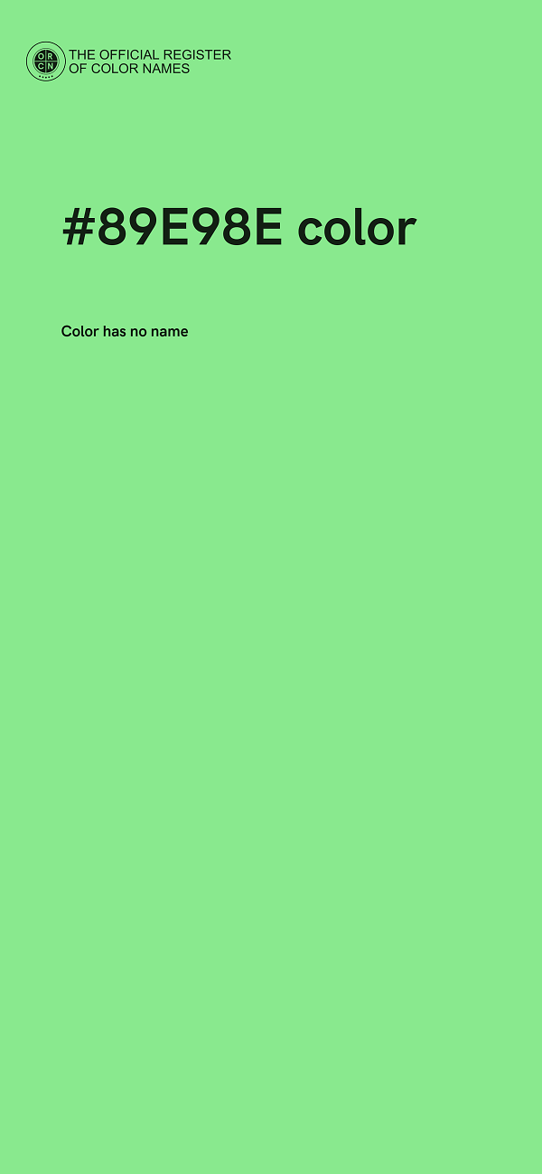 #89E98E color image