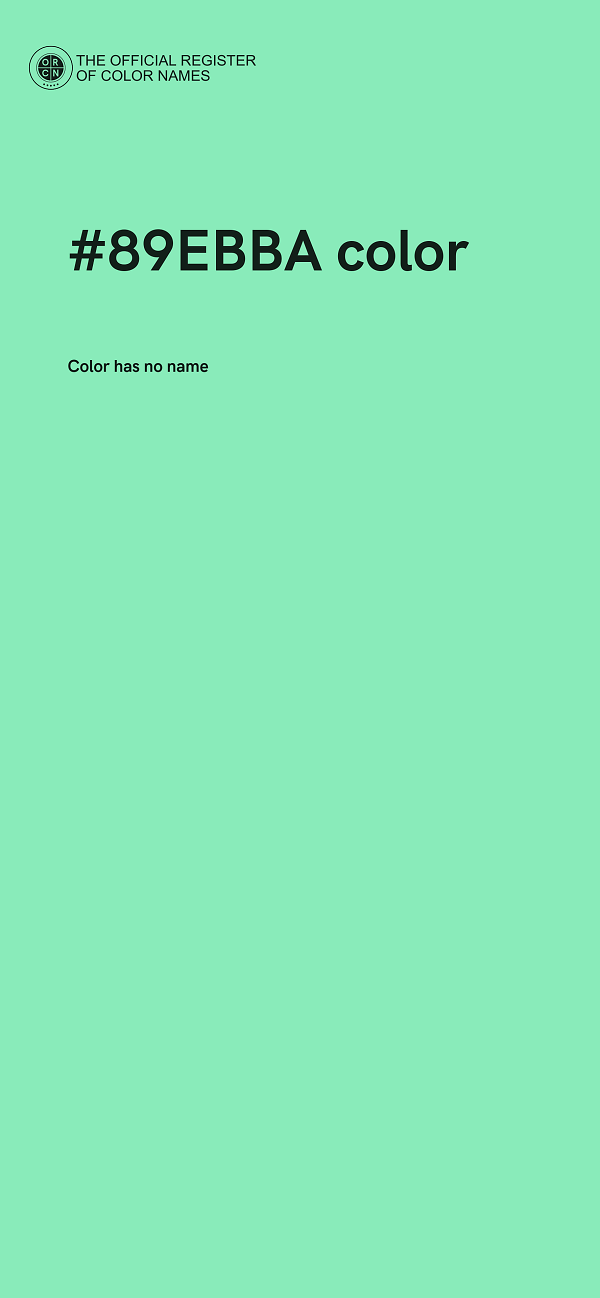 #89EBBA color image