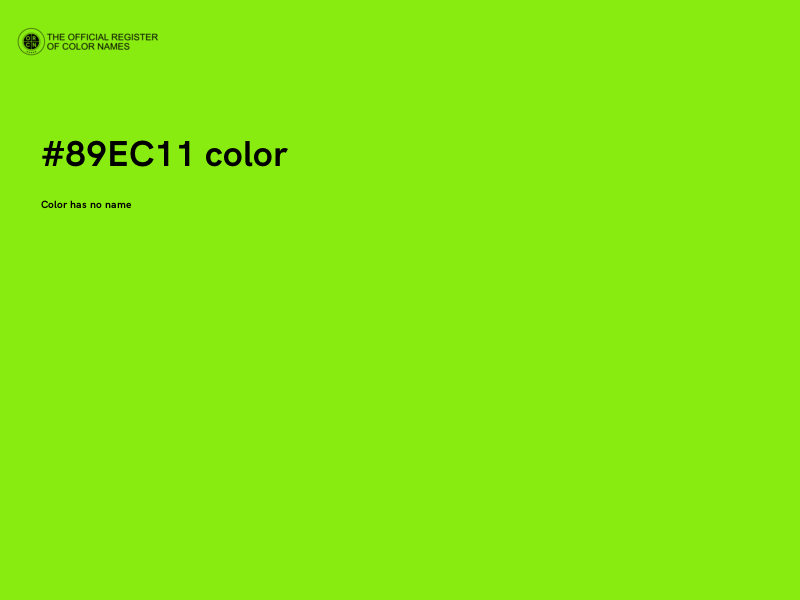 #89EC11 color image