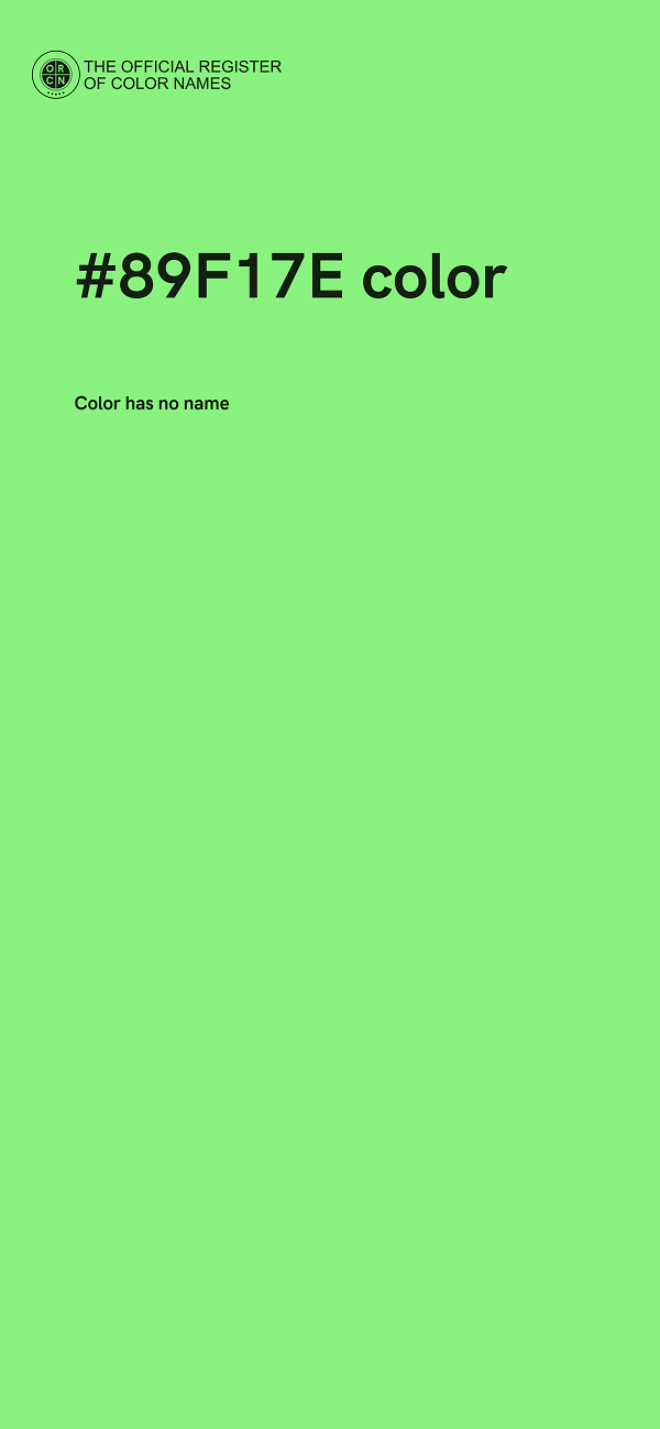 #89F17E color image