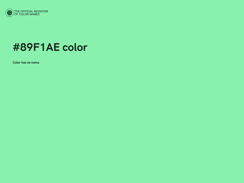 #89F1AE color image