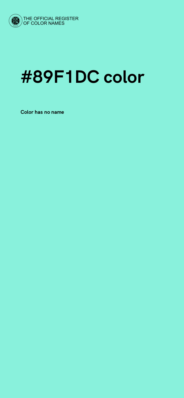 #89F1DC color image