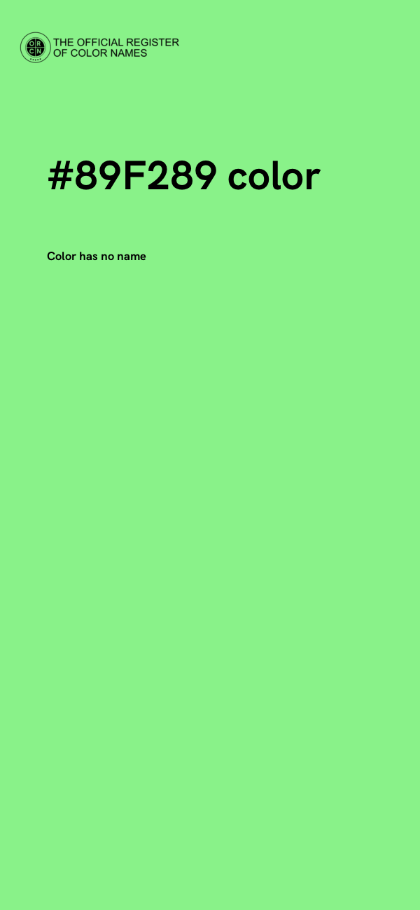 #89F289 color image