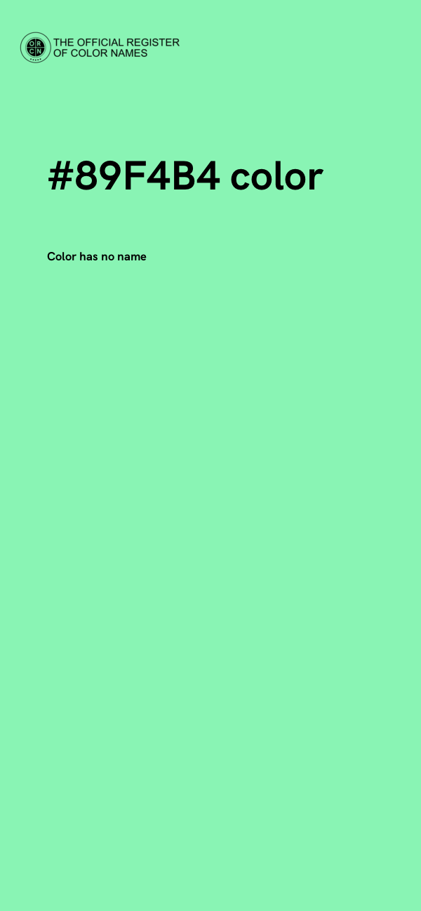 #89F4B4 color image