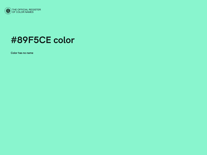 #89F5CE color image