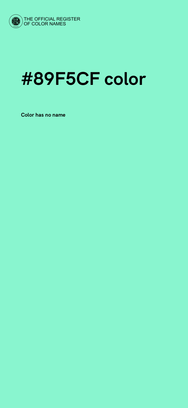 #89F5CF color image