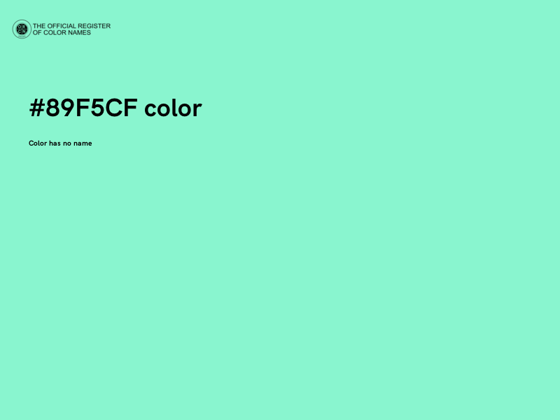 #89F5CF color image