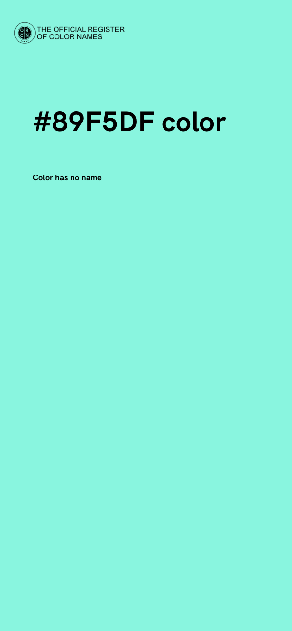 #89F5DF color image