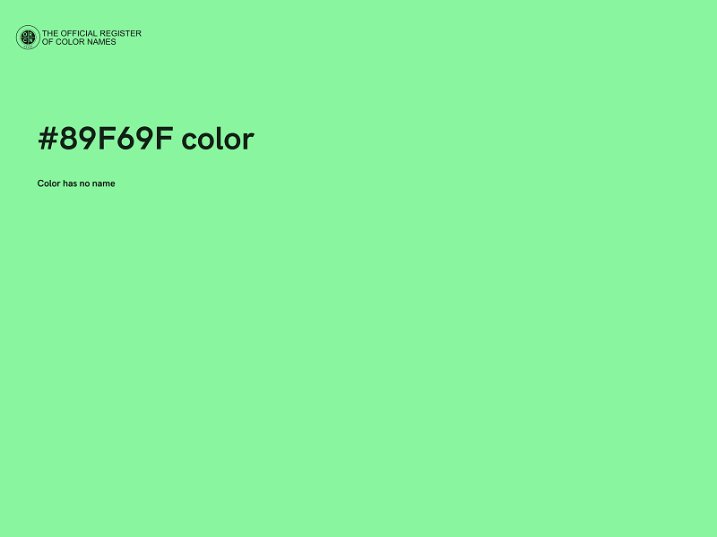 #89F69F color image