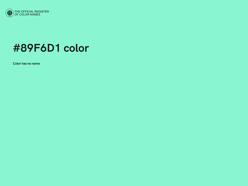#89F6D1 color image