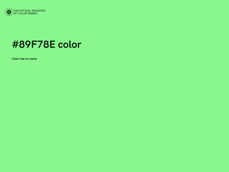 #89F78E color image