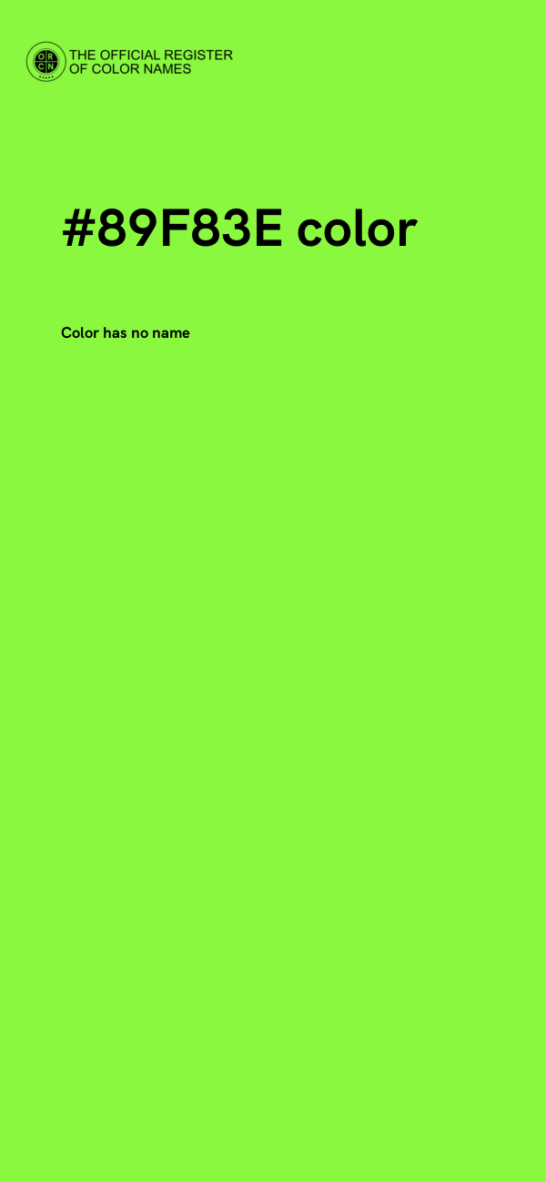 #89F83E color image