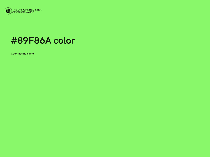 #89F86A color image