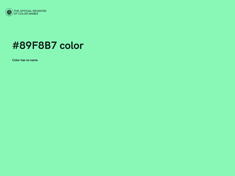 #89F8B7 color image