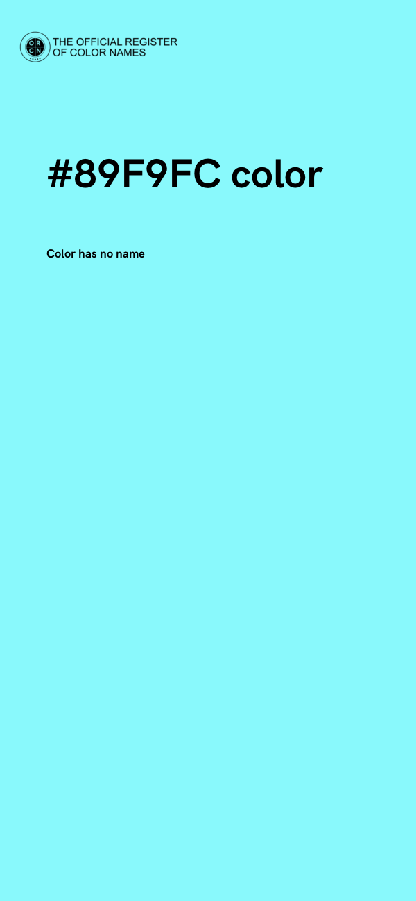 #89F9FC color image