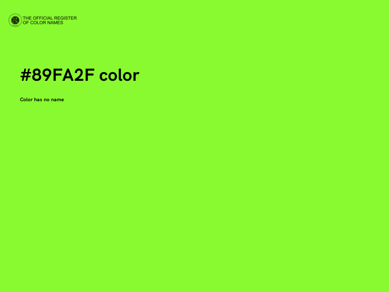 #89FA2F color image