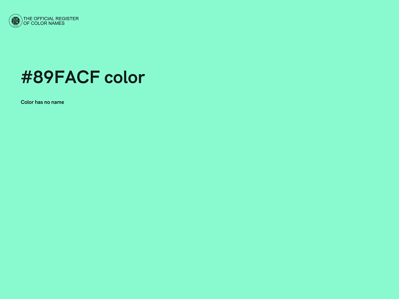 #89FACF color image