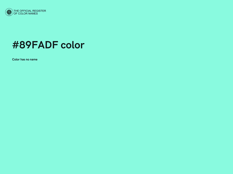 #89FADF color image