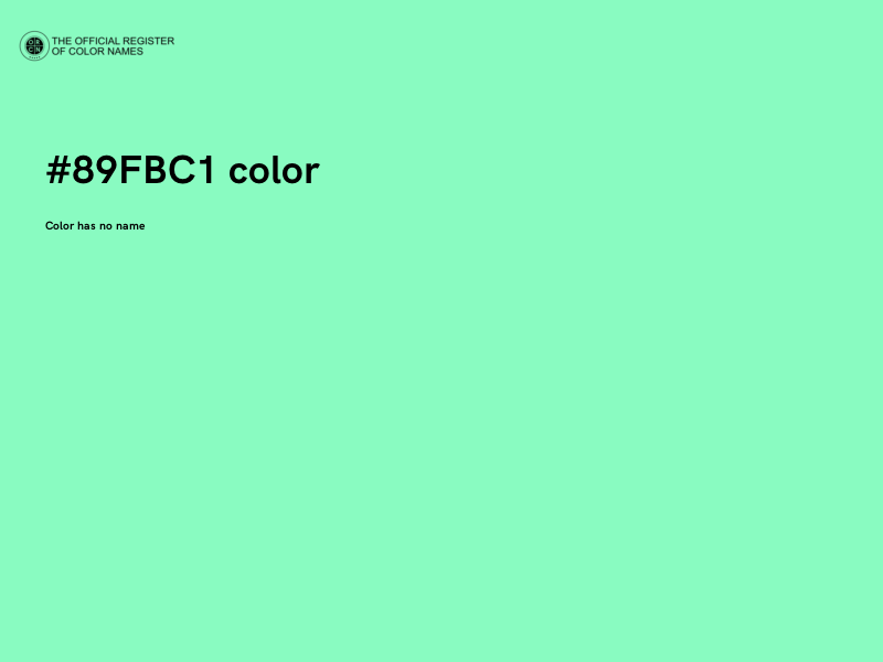 #89FBC1 color image