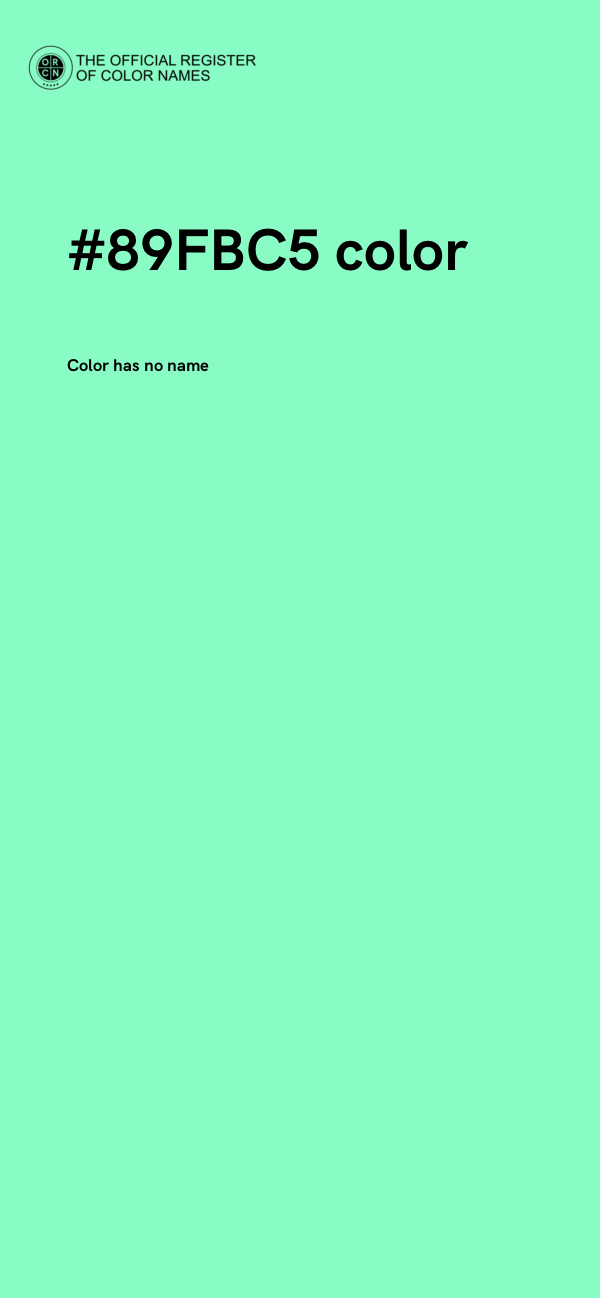 #89FBC5 color image