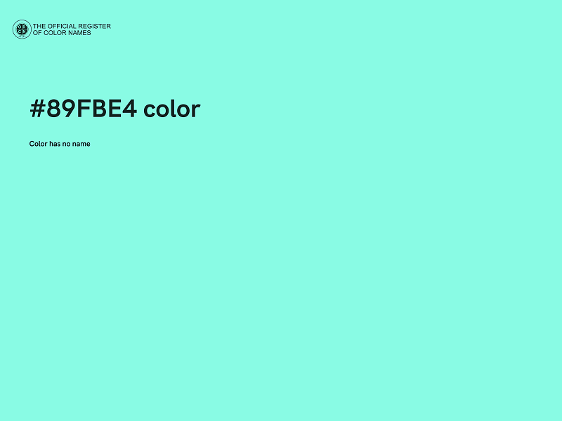 #89FBE4 color image