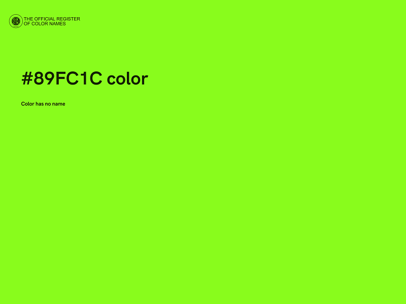 #89FC1C color image