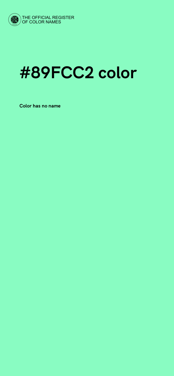 #89FCC2 color image