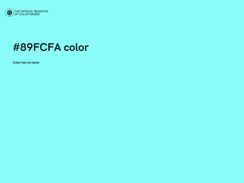 #89FCFA color image