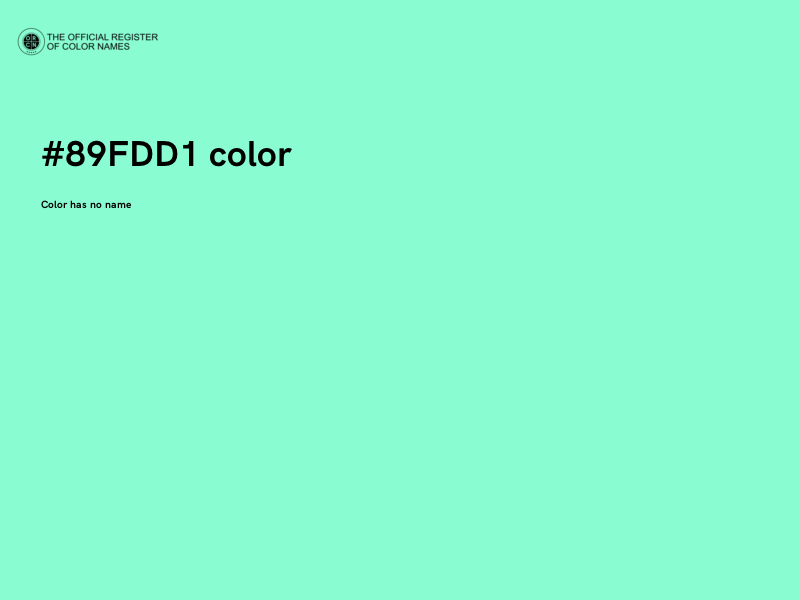 #89FDD1 color image