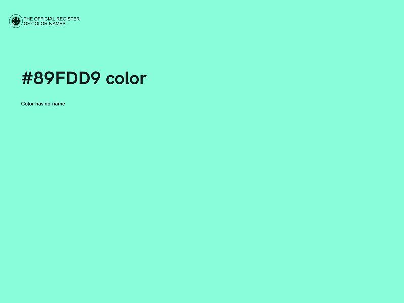 #89FDD9 color image