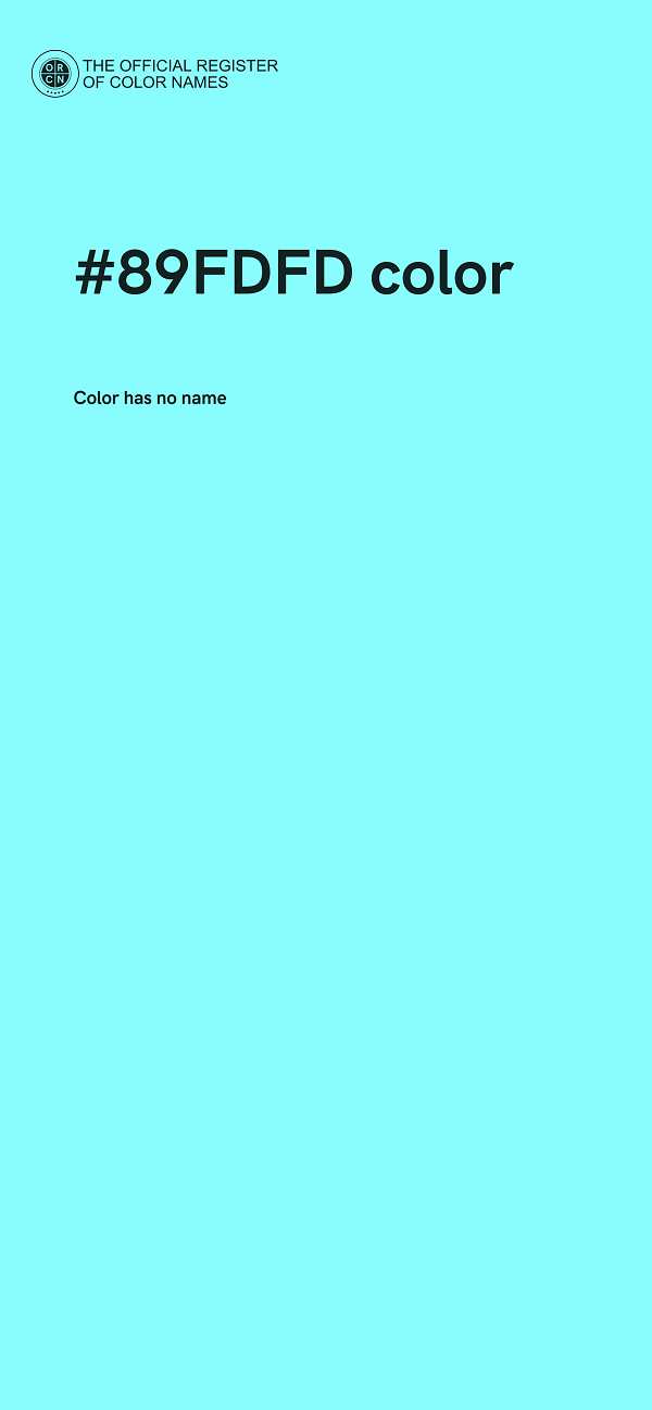 #89FDFD color image