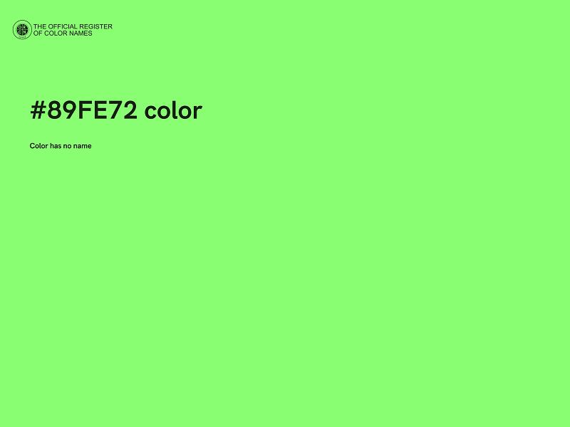 #89FE72 color image