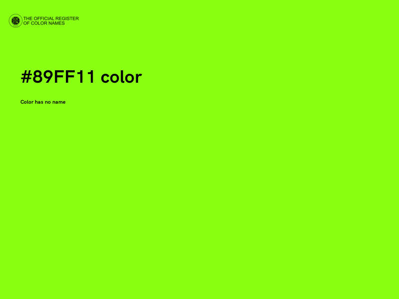 #89FF11 color image