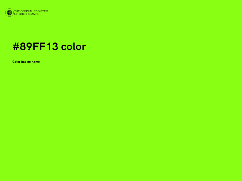 #89FF13 color image