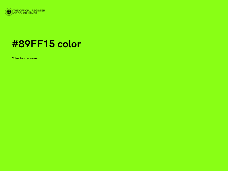 #89FF15 color image