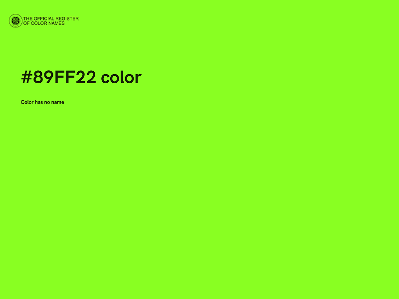 #89FF22 color image