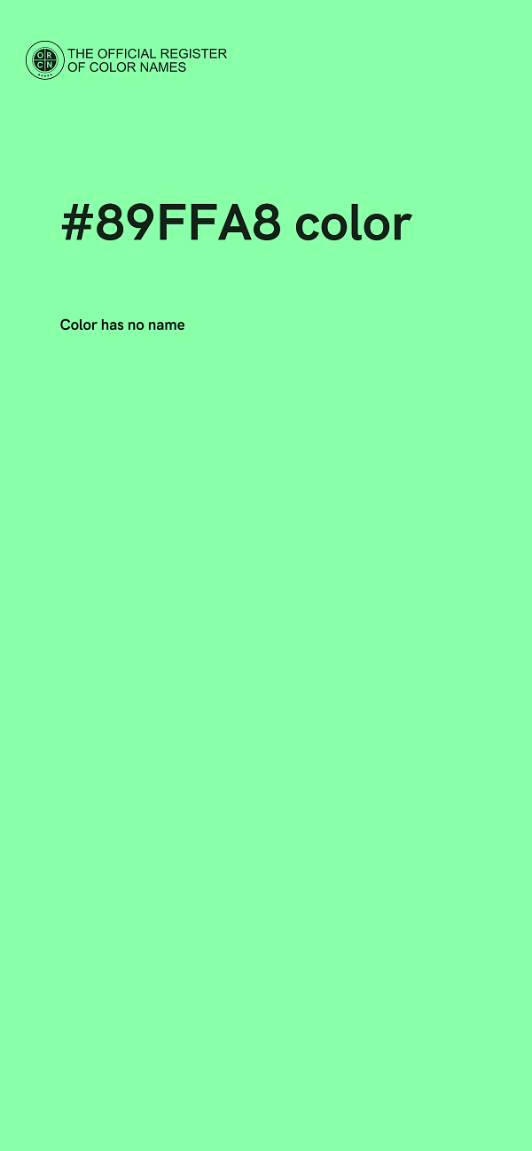 #89FFA8 color image