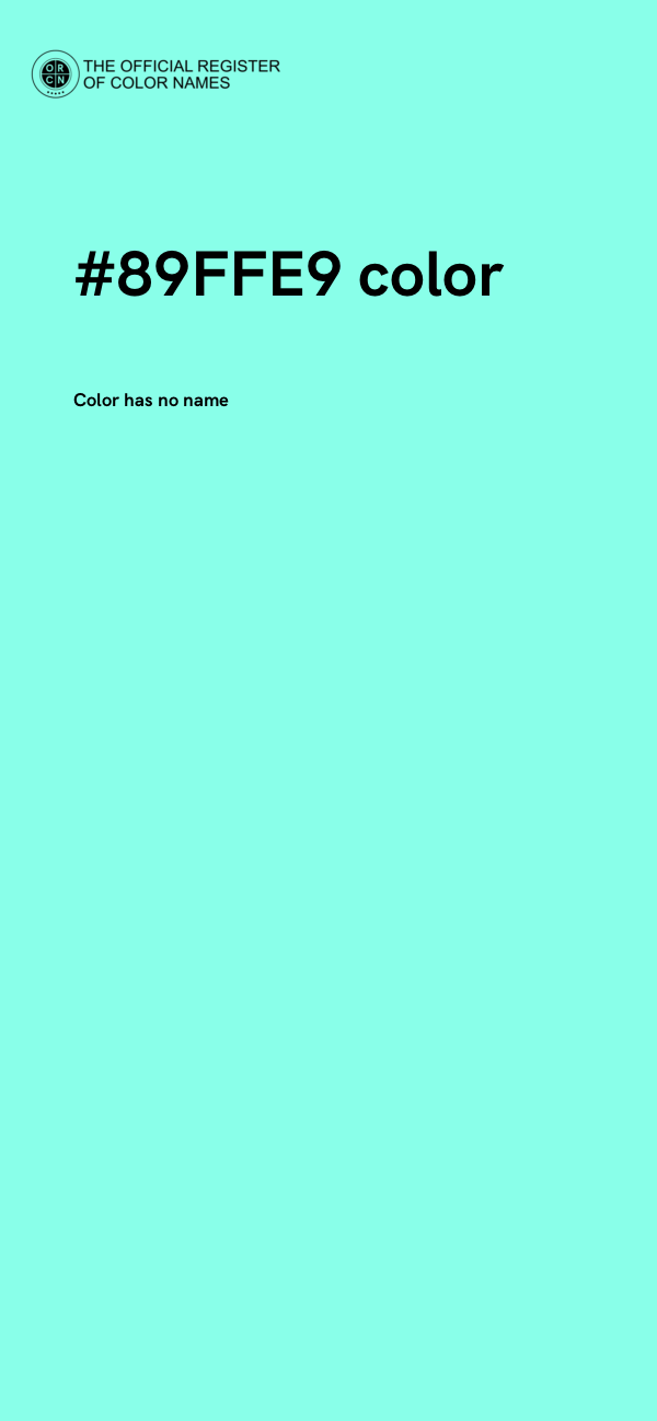 #89FFE9 color image