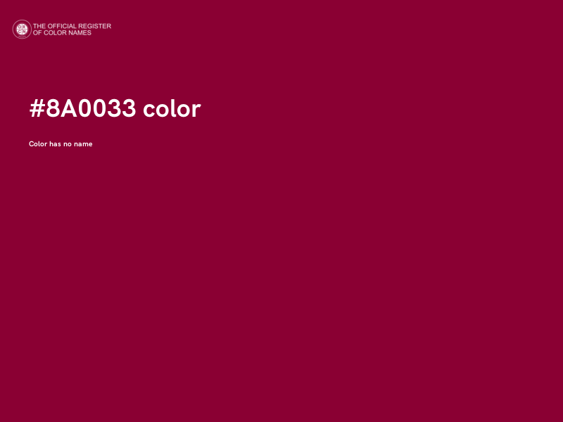 #8A0033 color image