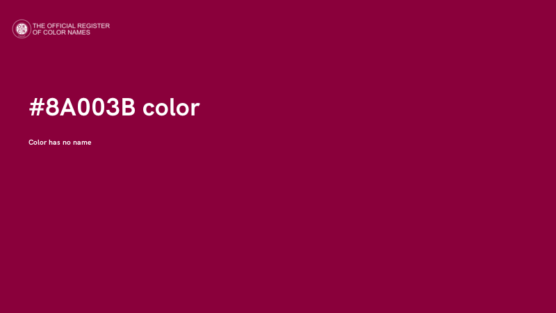 #8A003B color image