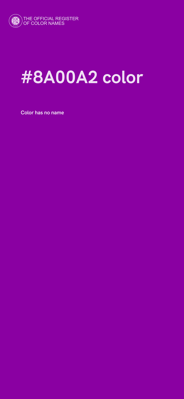 #8A00A2 color image